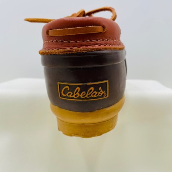 Cabela's Lace Up Brown Leather Women's Duck Rain Boot Shoe - Size 9 - Picture 4 of 16